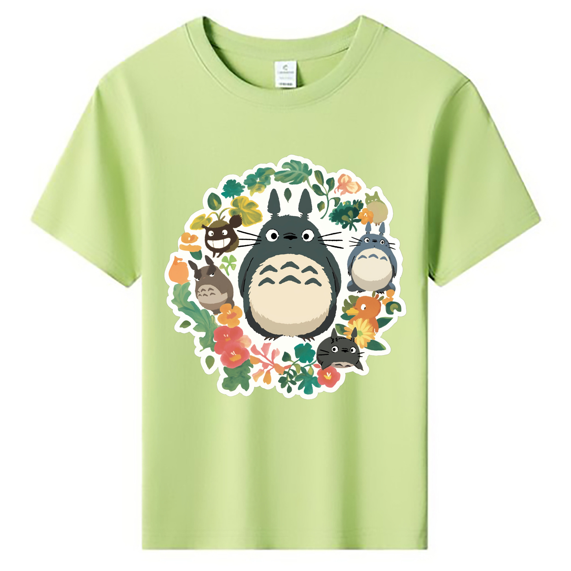 （画像用） となりのトトロ 草壁メイ 草壁サツキ My Neighbor Totoro Satsuki Kusakabe Mei Kusakabe 綿100％キッズTシャツ（フロントプリント）